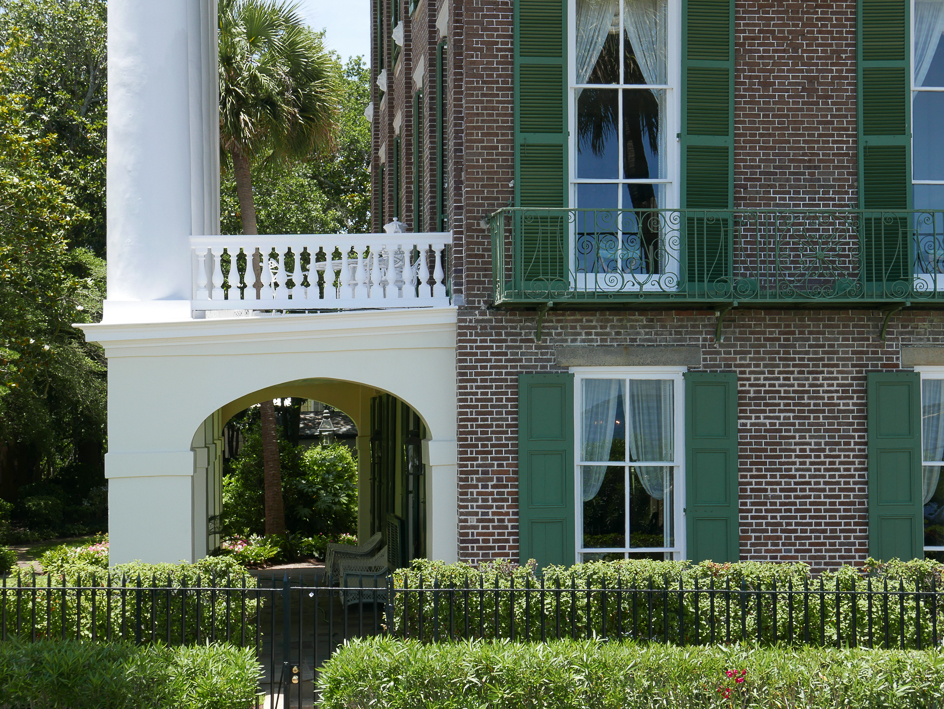 Decks are sloped for rain making railings a doors look crooked.